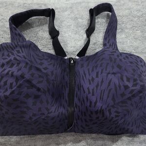 Victoria's Secret Black and Purple Sports Bra